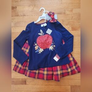 Girl's Tahari 2 piece set top skirt sz 8 fall